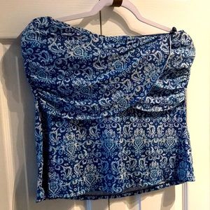 Liz Claiborne Swim Top Bathing Suit Top Blue Top 14 FINAL SALE